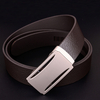 High Quality Black Custom Automatic Buckle Mens Leather Belt for Men