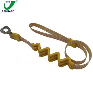 Customized Wavy Patterns Polyurethane Shock Absorbent Bungee Dog Leash