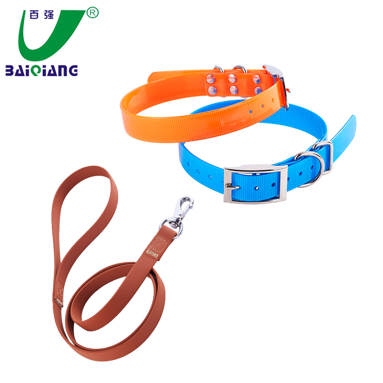 Fancy Magic TPU Coated Nylon Dog Collar with PVC Dog Leash
