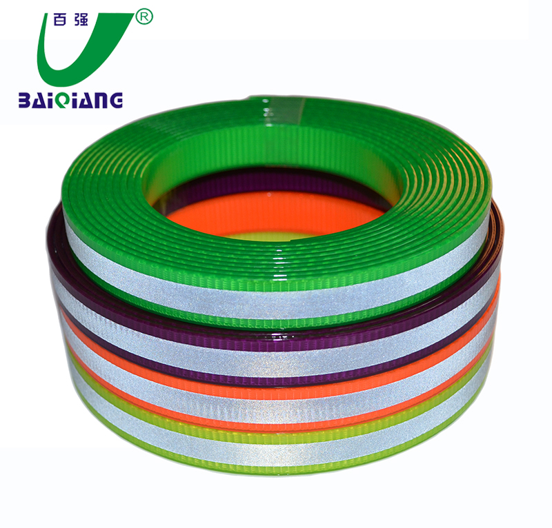 Polyurethane Tape Fabric Flexi Plastic Strips TPU Nylon Plastic Coated Reflective Webbing