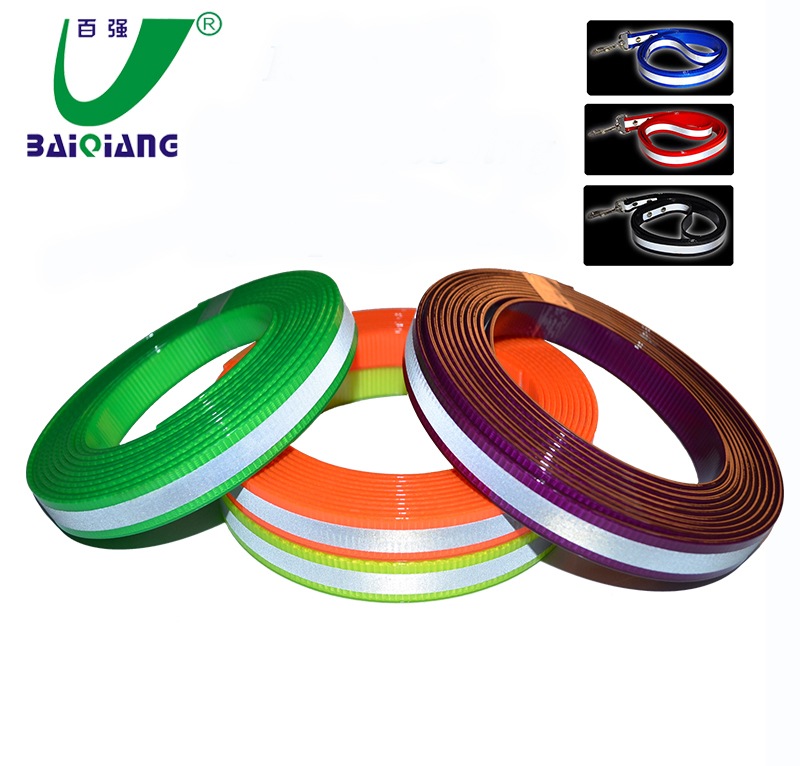 High Visibility Reflective Rubber bing Band for Dog Collar Leashes