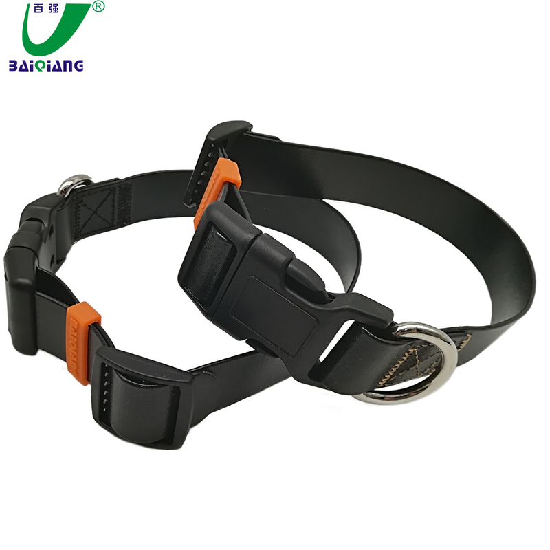 Custom Print Logo Supreme TPU Coated Pet Dog Collar for Training Dog, Matching with Leash, GPS Dog Collar