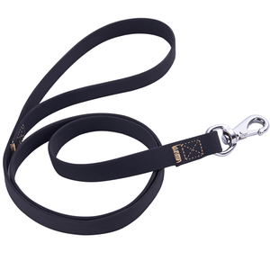 correa de poliuretano negro para mascotas pvc