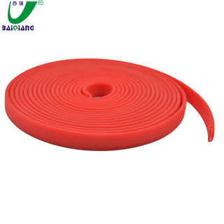 Flexible Soft High Density Solid Color PVC Coated Nylon Webbing for Canine Supplies