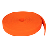 Waterproof Orange Flexi-Poly Rubber PVC Coated Nylon Webbing for Making Dog Collar