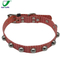 Long Chewproof Faux Leather Dog Reflective Collar