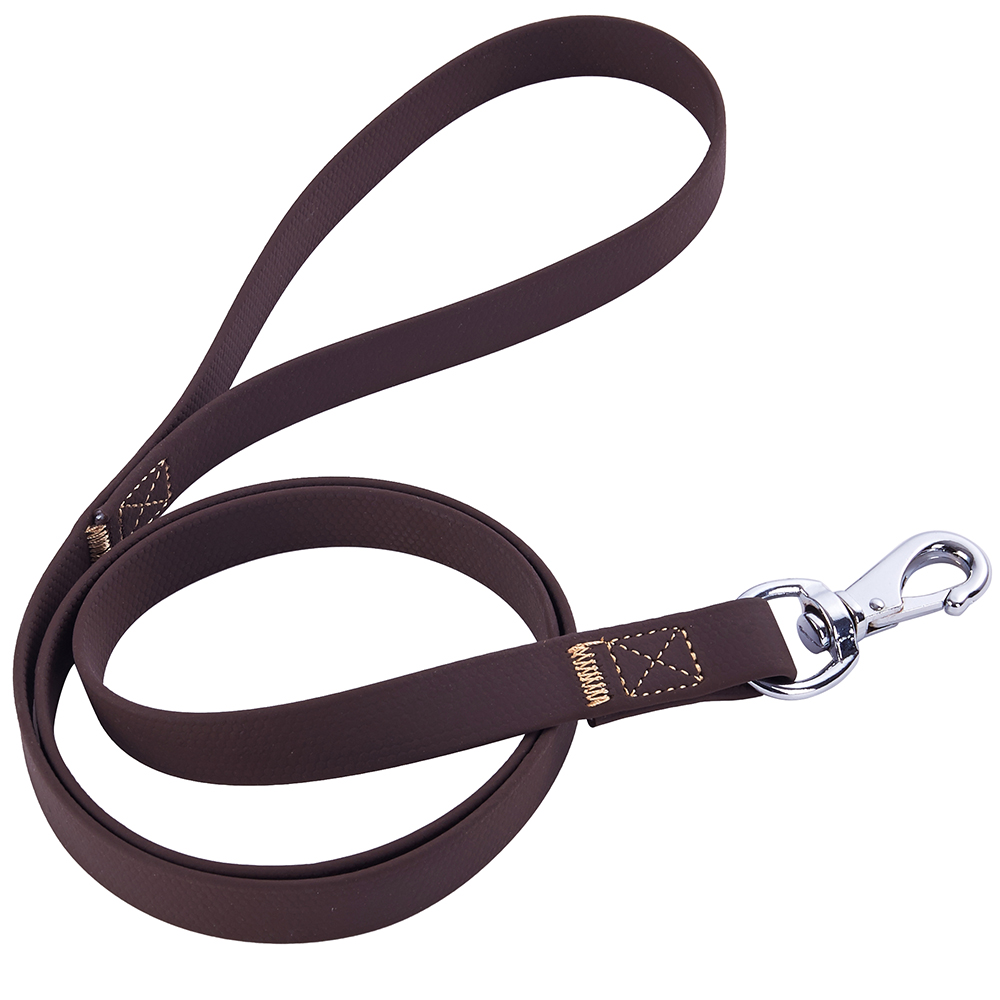 correa de poliuretano negro para mascotas pvc